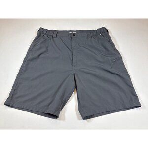 Wrangler Gray Shorts Zip Pocket Outdoors NW926CN Mens Flex Waist Sz 42 (F326)